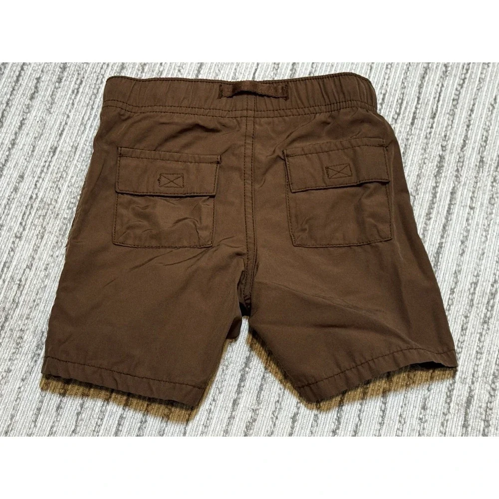 Old Navy Toddler Boys Cargo Shorts 3T‎ Brown Pull On Utility Shorts